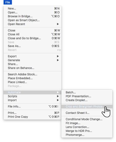 Инструмент «Кадрирование и выравнивание» в Photoshop