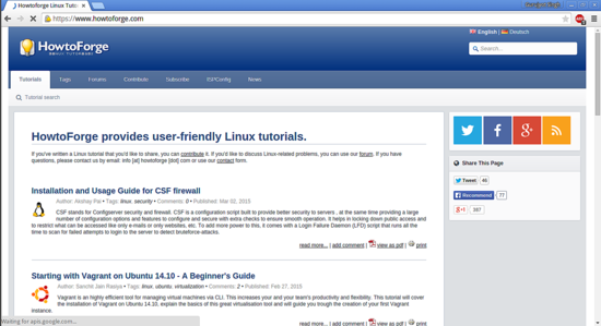 Установленный браузер Chromium/Chrome