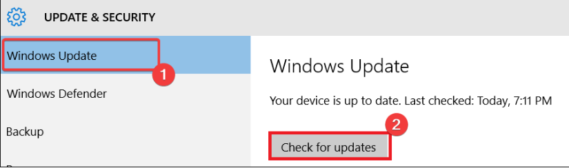 Проверка обновлений Windows