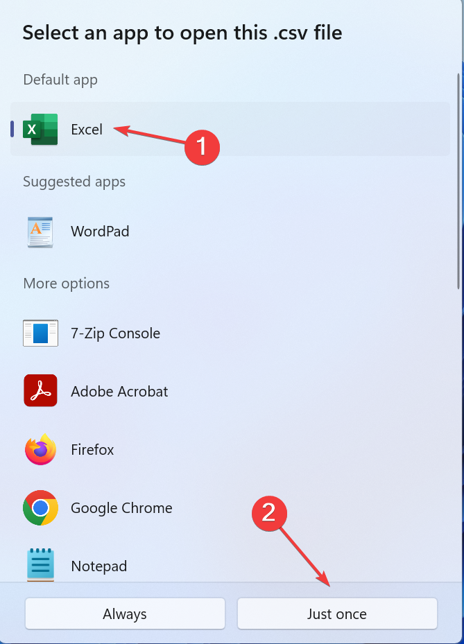 Параметры открытия SKV в Excel