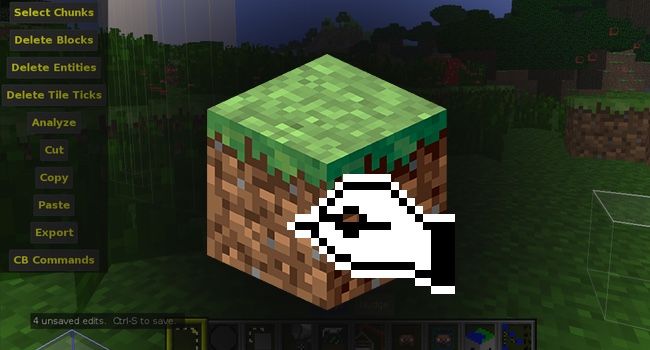 Кнопки Create New World и Quick Load в MCEdit