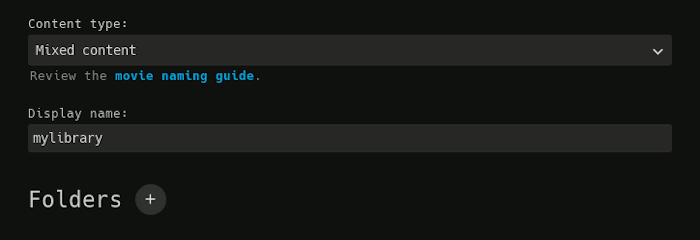 Добавление медиа‑библиотеки в Jellyfin