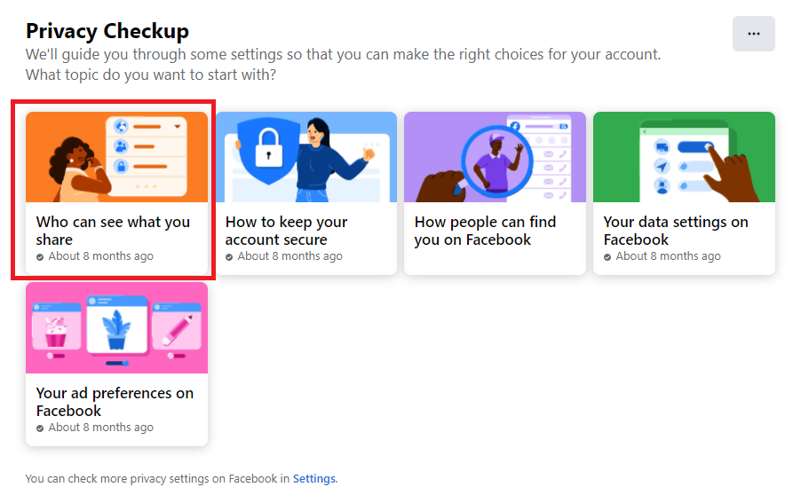 Проверка приватности Facebook