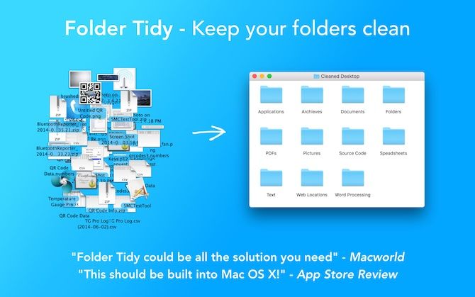 пример Folder Tidy сортировка файлов в подпапки