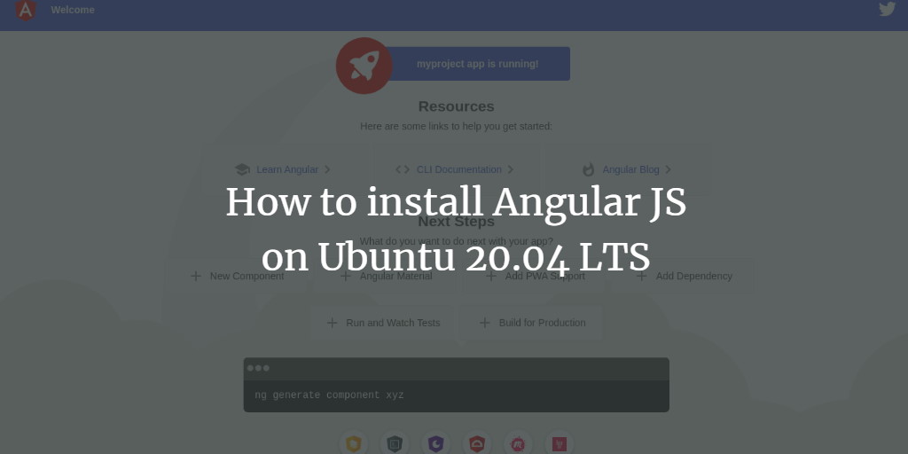 Установка Angular на Ubuntu 20.04