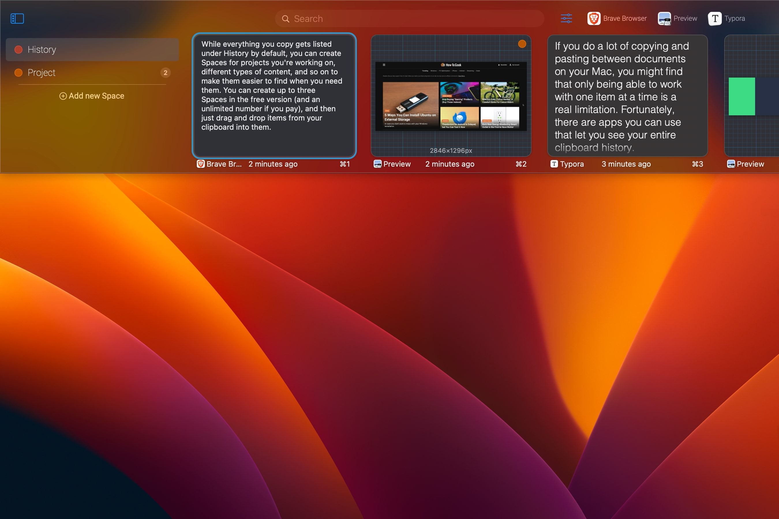 История буфера обмена на Mac: Maccy и Pasty