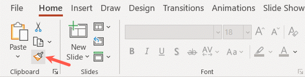 Кнопка «Формат по образцу» на ленте