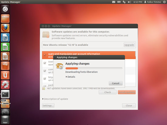 Процесс установки обновлений в Update Manager