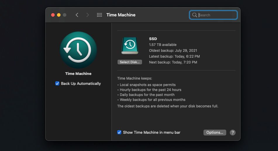 Time Machine Mac