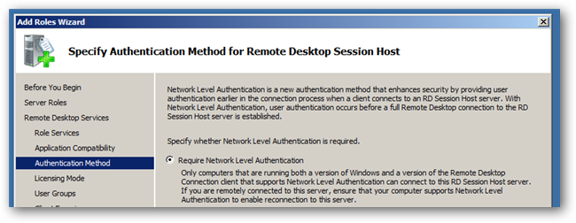 Configuration de l'authentification réseau NLA pour RDS