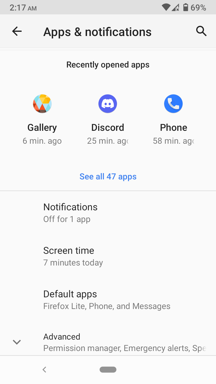 Найти Discord в списке приложений