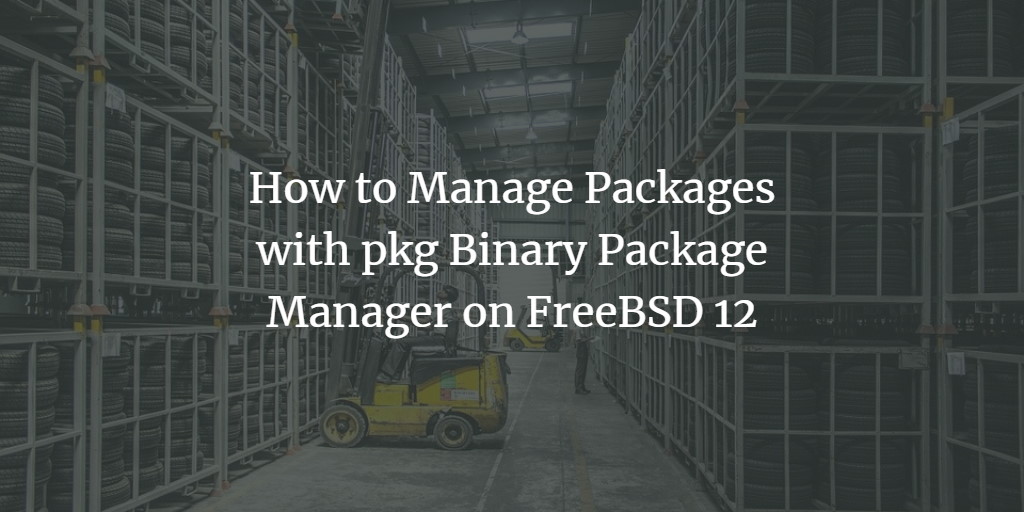 Управление пакетами FreeBSD через pkg