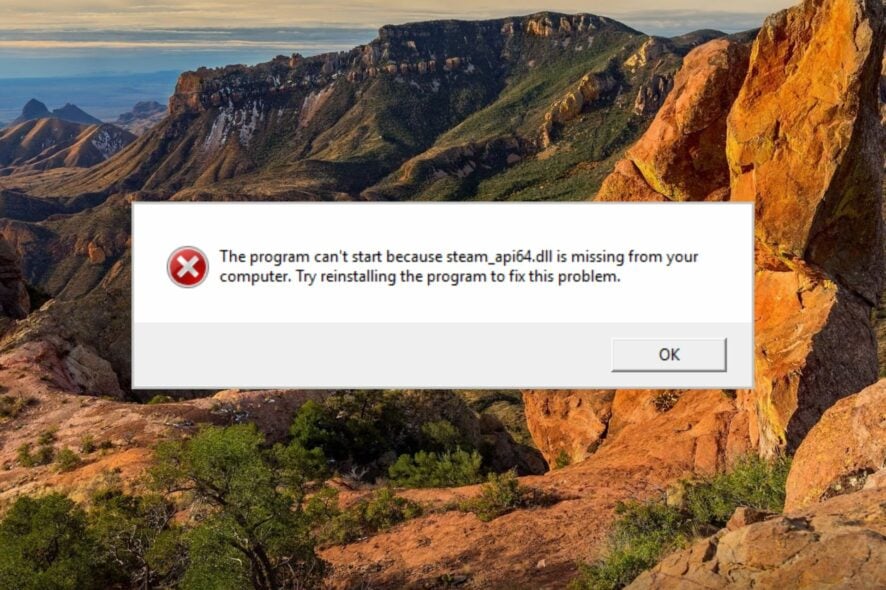 Как исправить: отсутствует steam_api64.dll