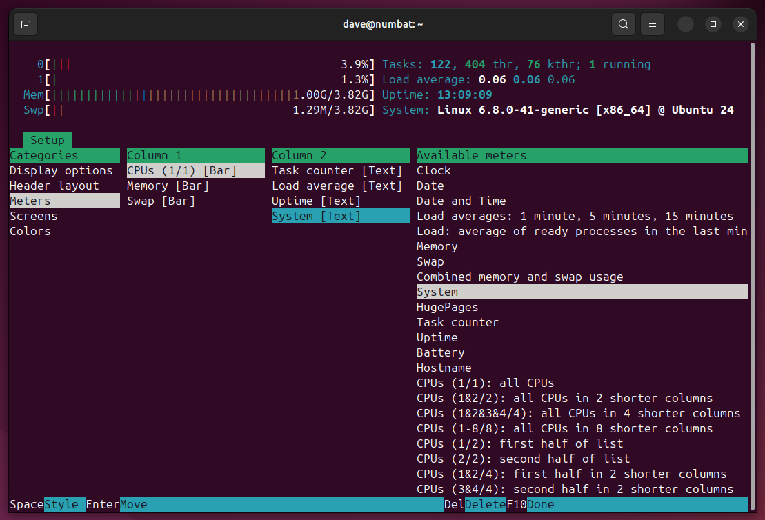 Новая метрика зафиксирована в колонке 2.