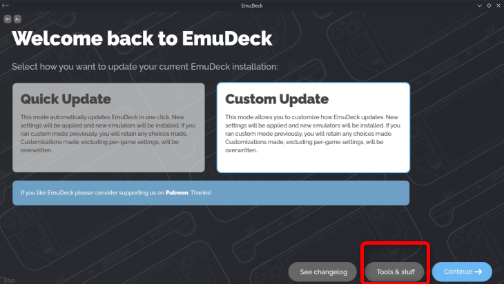 To access Steam Rom Manager open Emudeck and click the