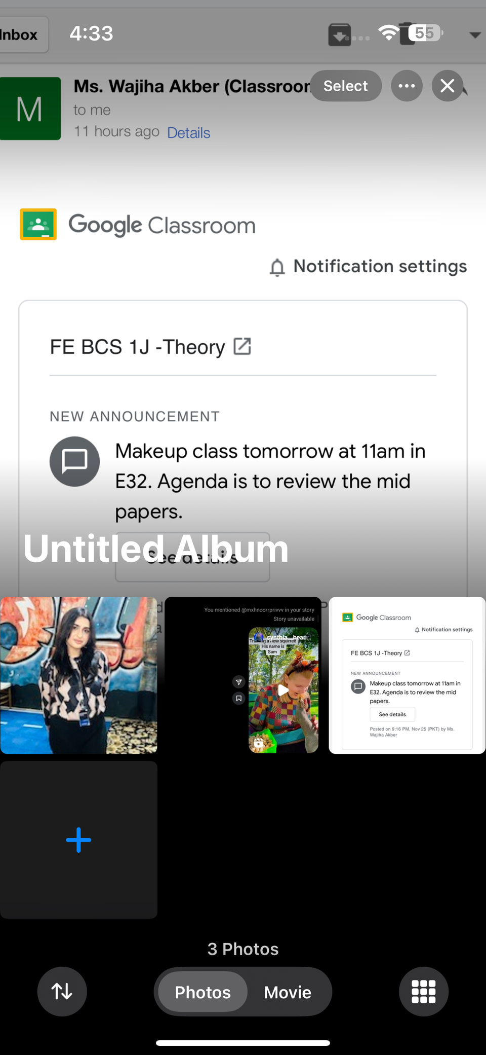 Миниатюра альбома «Без названия» с содержимым