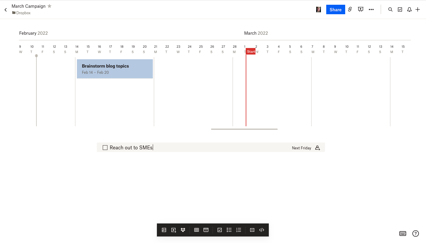 To-Do список в Dropbox Paper