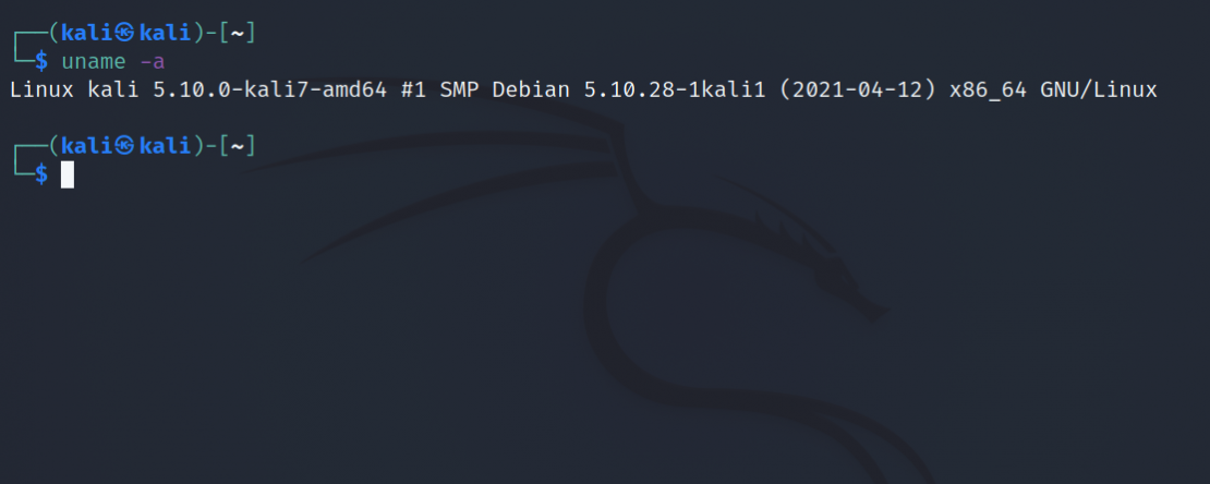 вывод uname -a с полной информацией о системе