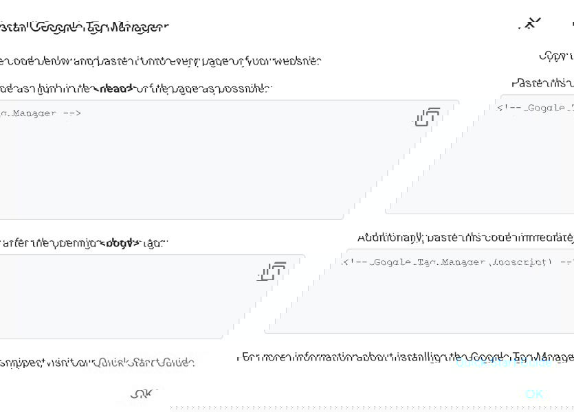 Google Tag Manager Code