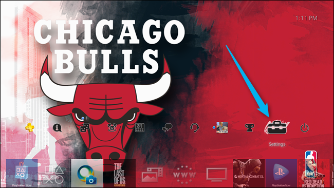 Пункт «Система» в меню PS4