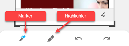 Маркер и выделитель в редакторе Pixel