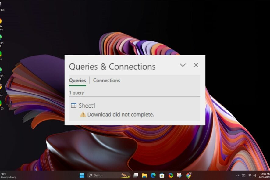 Ошибка 'download did not complete' в Excel — как исправить
