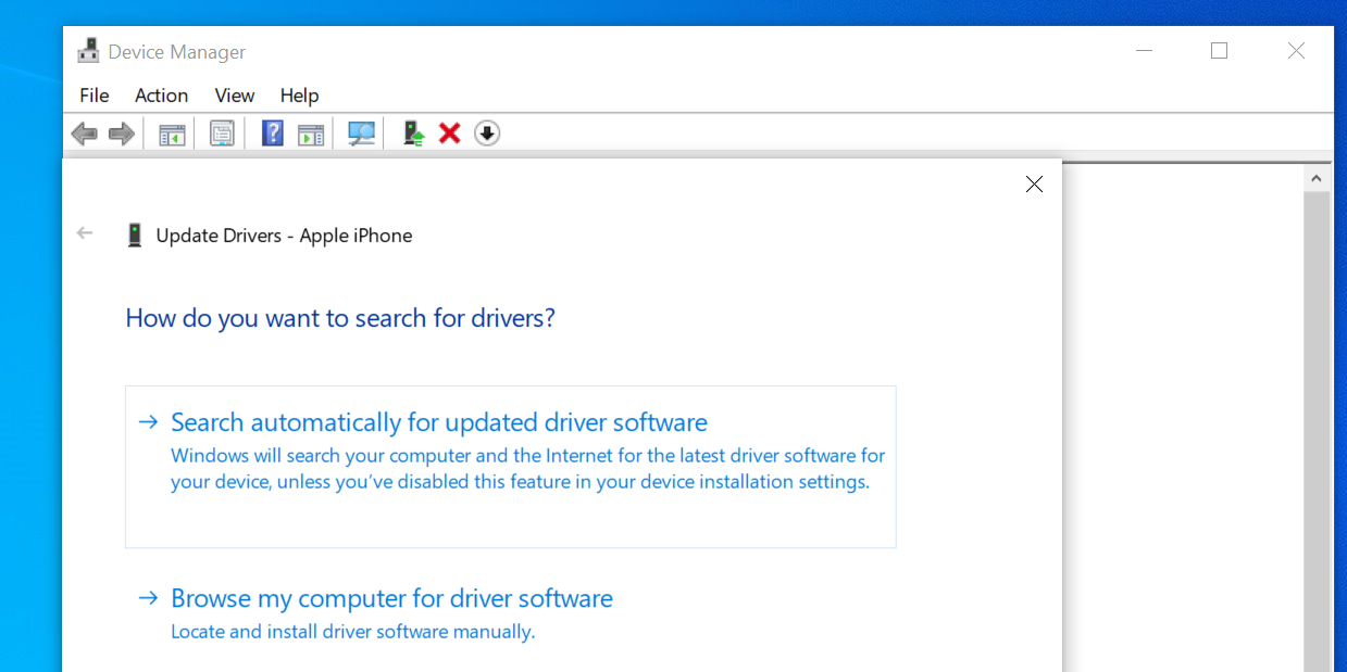 search ipod drivers