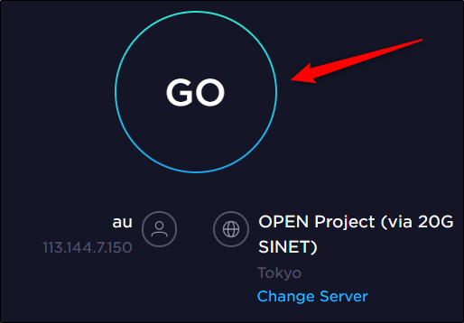 Кнопка «Go» на сайте Speedtest