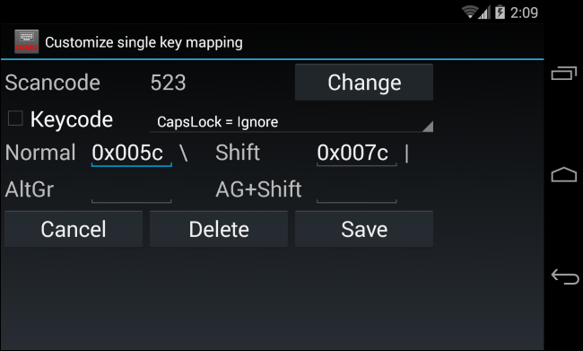Переназначение кнопок на Android внешней клавиатуры — часто требует root или платной утилиты