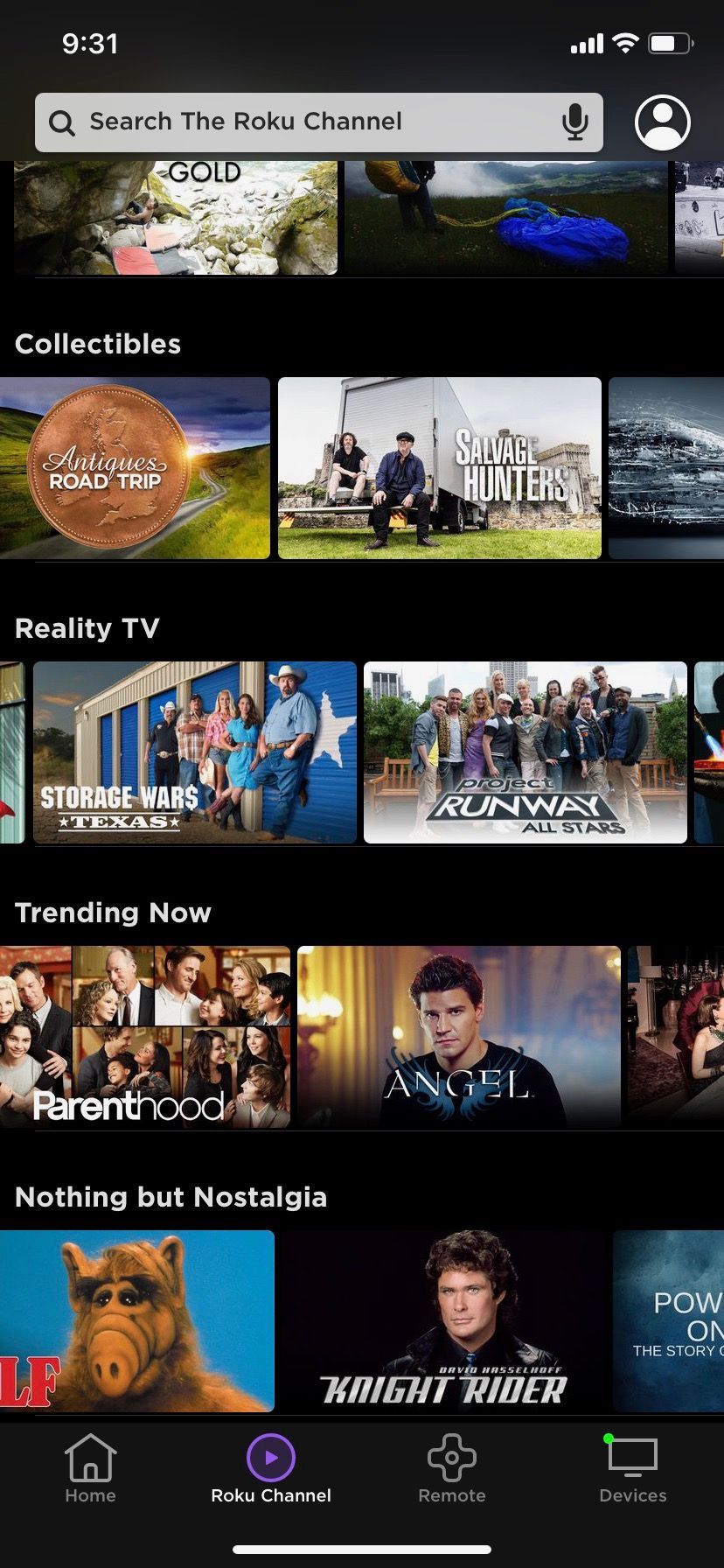 Категории Roku