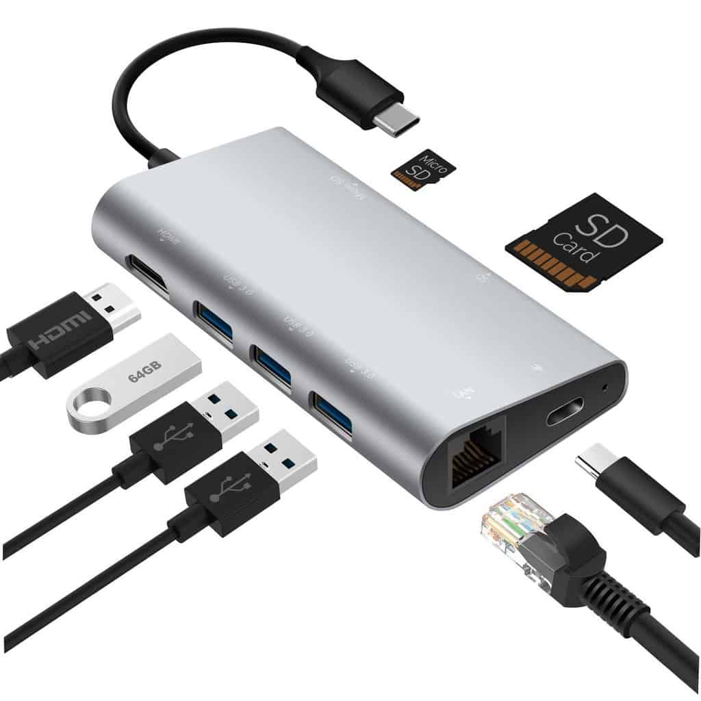 компактный USB‑хаб с несколькими портами