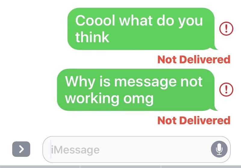Индикация доставки iMessage на iPhone