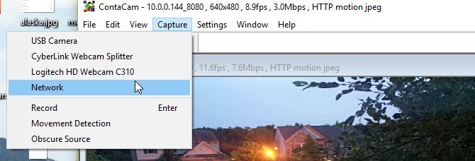 Окно добавления сетевой камеры в ContaCam с полями IP и порт