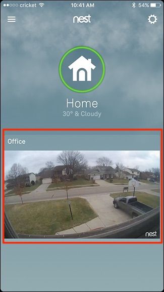 Живая трансляция камеры Nest