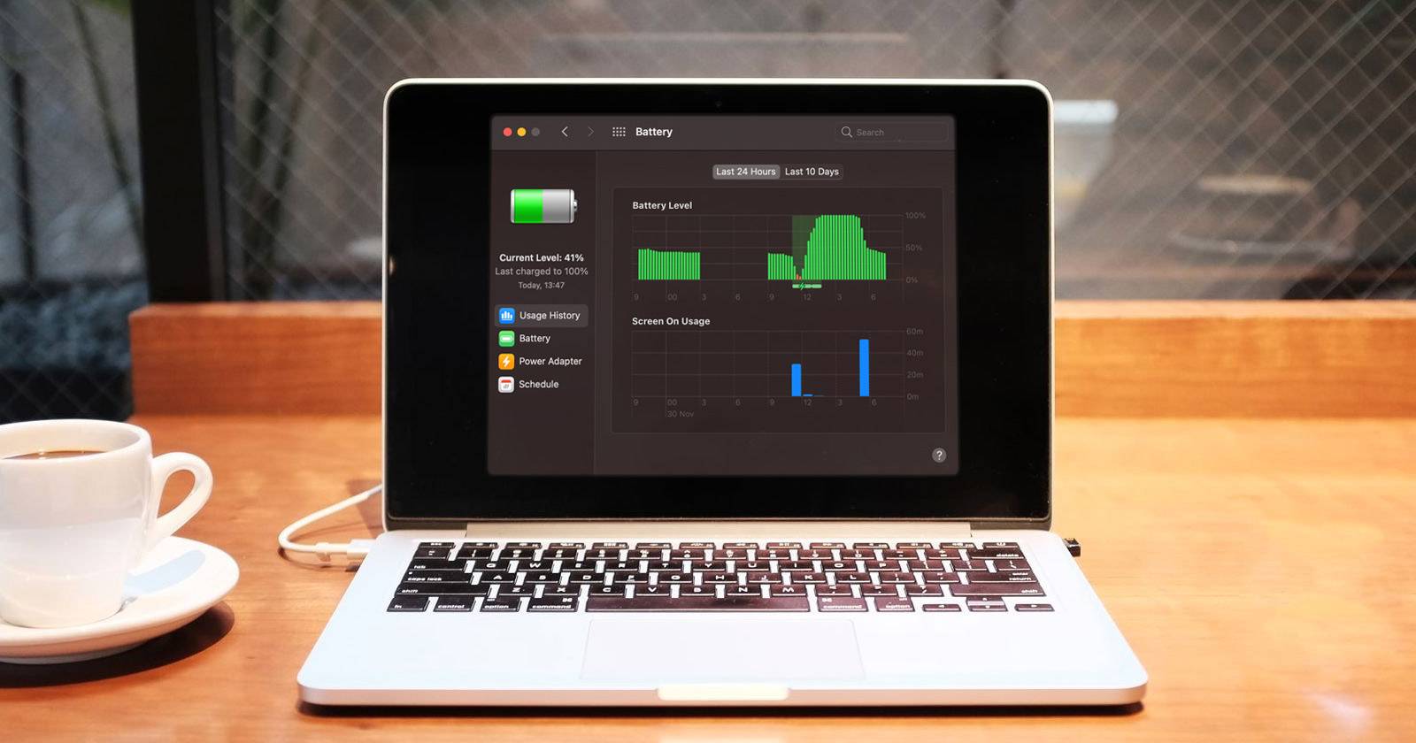 Режим низкого энергопотребления на MacBook