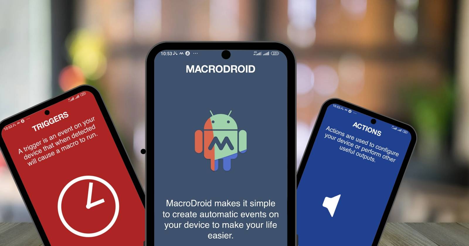 MacroDroid splash screen on Android smartphones