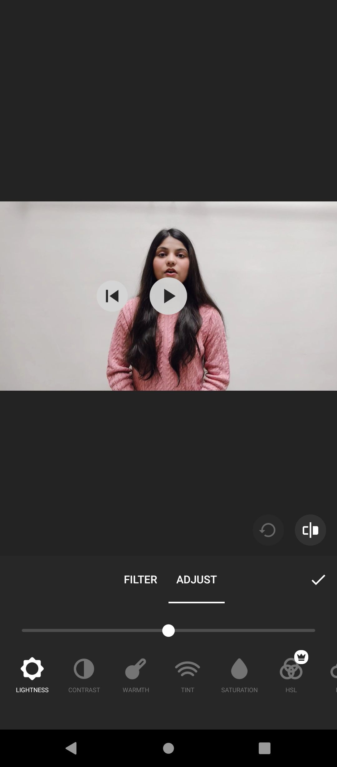 Регулировка света и контраста