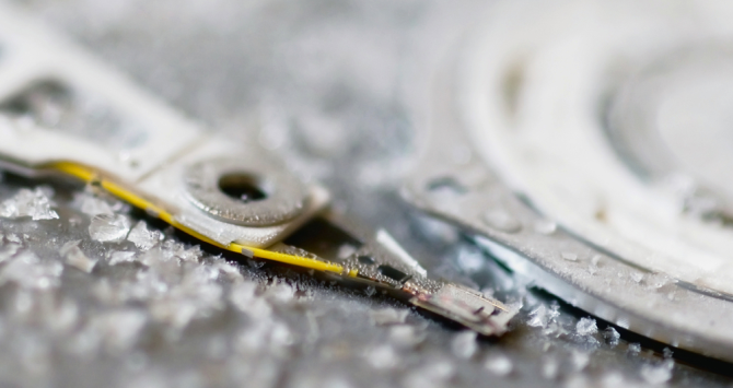 Замороженный жёсткий диск