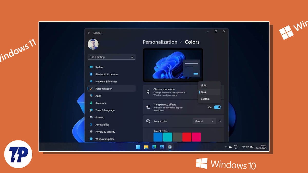 Автоматическое переключение темы в Windows 10 и 11