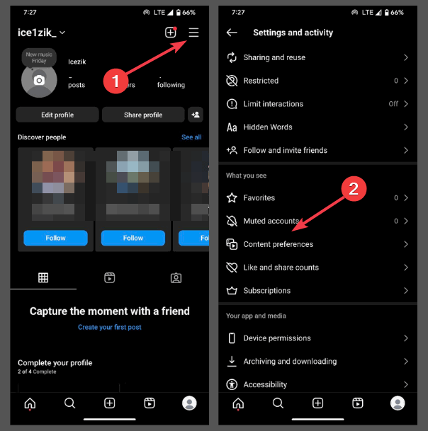 Как сбросить алгоритм Instagram и очистить ленту