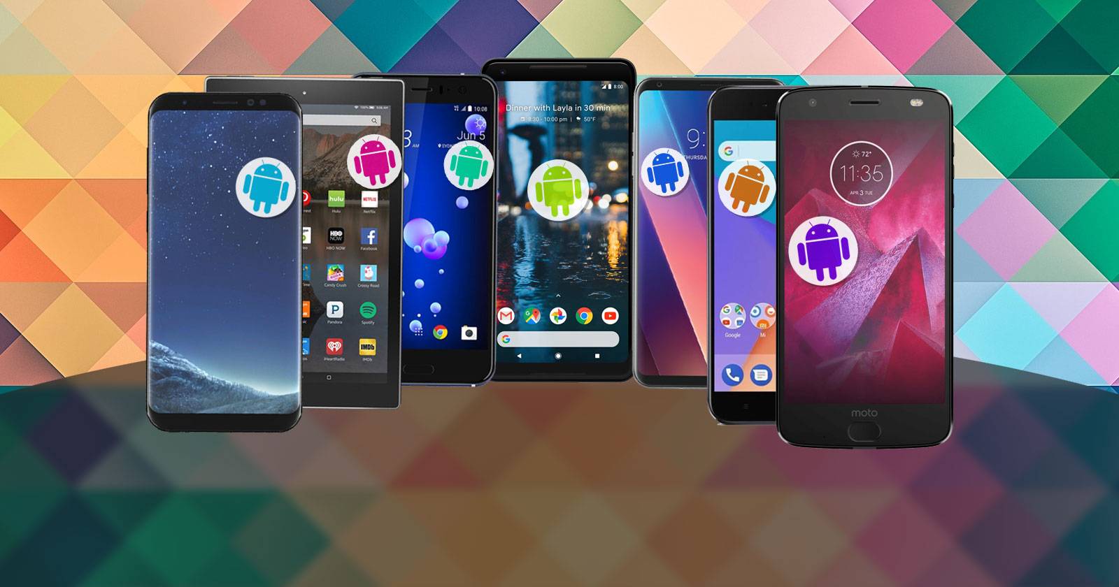 Различия интерфейсов Android — панели навигации и статус‑бары