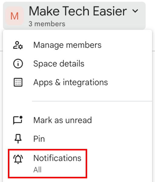 Окно выбора режима уведомлений: все, только трек и упоминания, или нет