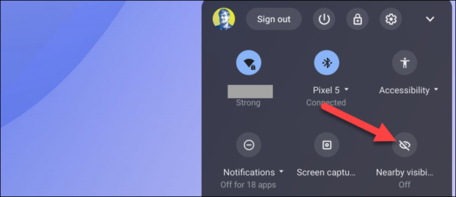toggle on visibility