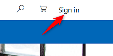 Страница входа Microsoft с кнопкой 