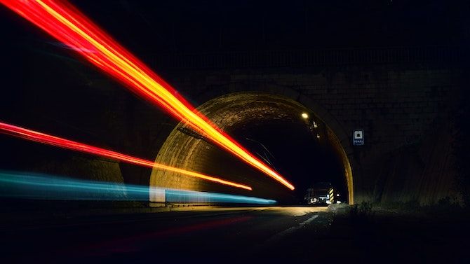light trail photography
