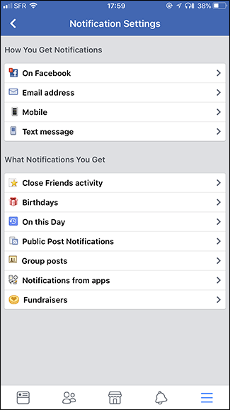 Группа опций: как получать и какие уведомления