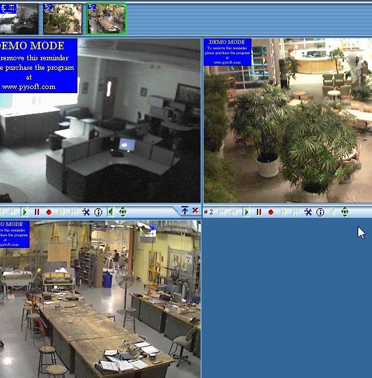 Три удалённых веб-камеры, выбранные для тестовой сети