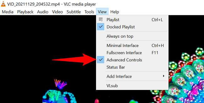 Выберите View > Advanced Controls.