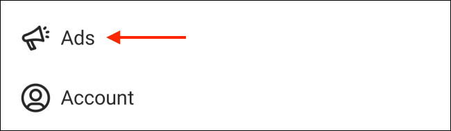 Раздел Реклама в настройках Instagram на iPhone