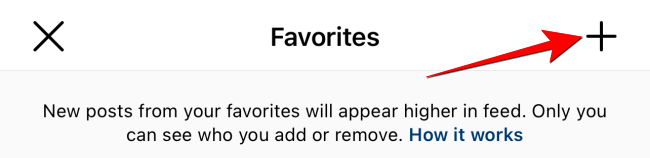 Нажмите на значок плюса в правом верхнем углу, чтобы выбрать людей из подписок.